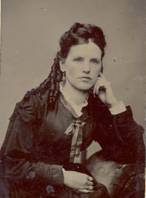 Scan from original Tin Type - Pauline Ruby, wife of Jerome Ruby; 'Jerome'  Wildermuth was named after Jerome Ruby